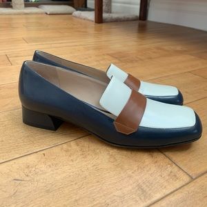 M. Gemi Scuola 25 mm Loafers Navy / Luggage / Sand 40 / US 9